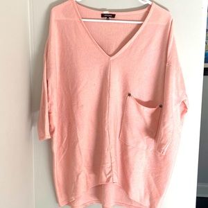 Oversized pink sweater